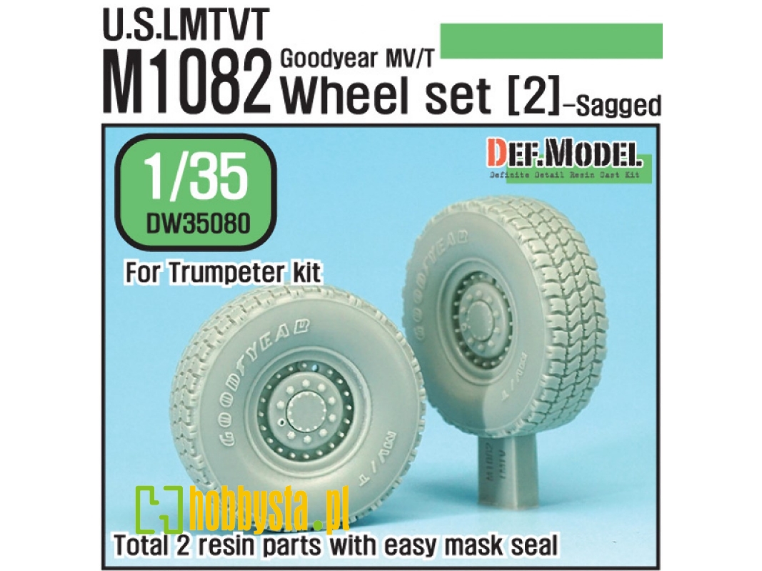 Us M1082 Lmtvt Gy Sagged Wheel Set-2 (For Trumpeter 1/35) - zdjęcie 1