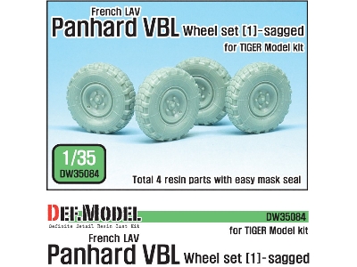 French Panhard Vbl Lav Sagged Wheel Set-1(For Tiger Model 1/35) - zdjęcie 1