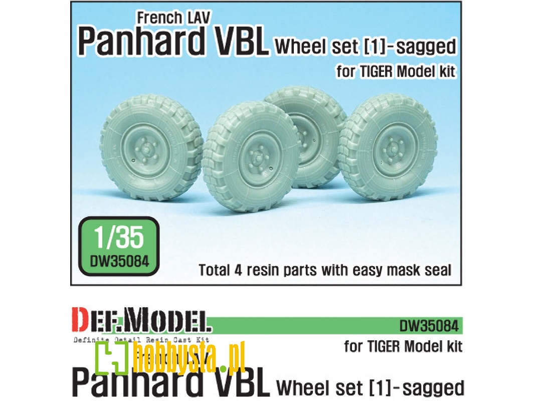 French Panhard Vbl Lav Sagged Wheel Set-1(For Tiger Model 1/35) - zdjęcie 1