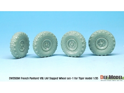 French Panhard Vbl Lav Sagged Wheel Set-1(For Tiger Model 1/35) - zdjęcie 3