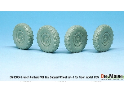 French Panhard Vbl Lav Sagged Wheel Set-1(For Tiger Model 1/35) - zdjęcie 4