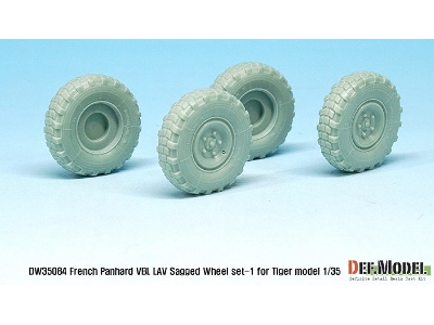 French Panhard Vbl Lav Sagged Wheel Set-1(For Tiger Model 1/35) - zdjęcie 6