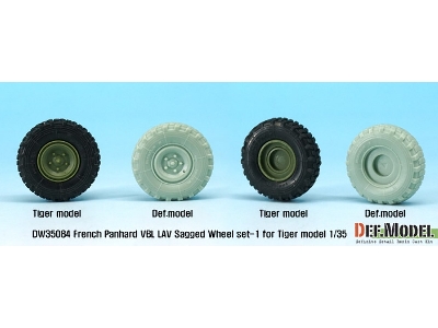 French Panhard Vbl Lav Sagged Wheel Set-1(For Tiger Model 1/35) - zdjęcie 8