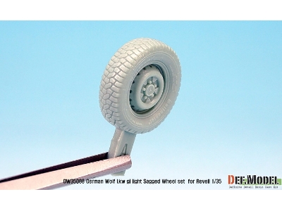 German Wolf Lkw Gl Light Sagged Wheel Set (For Revell 1/35) - zdjęcie 9