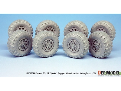 Soviet Ss-23 Spider Sagged Wheel Set (For Hobbyboss 1/35) - zdjęcie 4