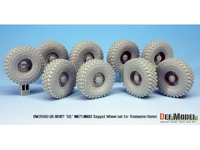 Us Hemtt Xzl M977,m983 Sagged Wheel Set (For Trumpeter/Italeri 1/35) - zdjęcie 5