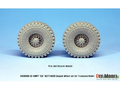 Us Hemtt Xzl M977,m983 Sagged Wheel Set (For Trumpeter/Italeri 1/35) - zdjęcie 6