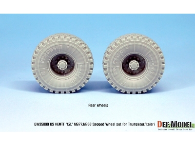 Us Hemtt Xzl M977,m983 Sagged Wheel Set (For Trumpeter/Italeri 1/35) - zdjęcie 7