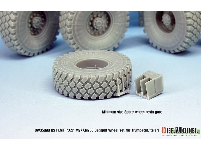 Us Hemtt Xzl M977,m983 Sagged Wheel Set (For Trumpeter/Italeri 1/35) - zdjęcie 8