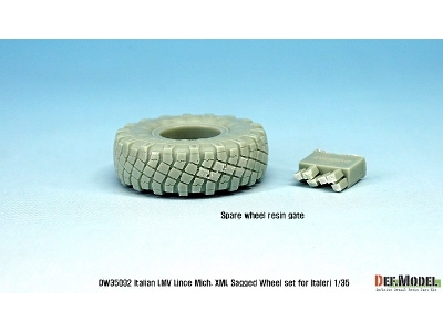 Italian Lmv Lince Xml Sagged Wheel Set (For Italeri 1/35) - zdjęcie 7