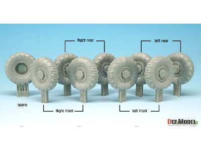 Us Lav-25 Xl Sagged Wheel Set (For Trumpeter 1/35) - zdjęcie 3