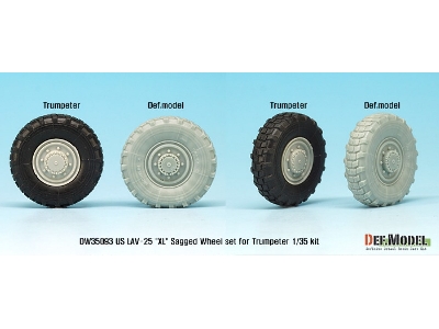 Us Lav-25 Xl Sagged Wheel Set (For Trumpeter 1/35) - zdjęcie 6