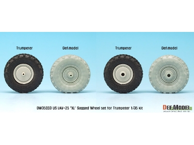 Us Lav-25 Xl Sagged Wheel Set (For Trumpeter 1/35) - zdjęcie 7