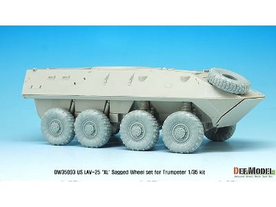 Us Lav-25 Xl Sagged Wheel Set (For Trumpeter 1/35) - zdjęcie 9