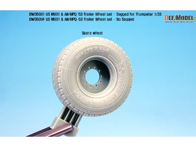 Us Mim-104 M901 & An/Mpq-53 Wheel Set - No Sagged (For Trumpeter 1/35) - zdjęcie 7