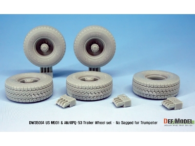 Us Mim-104 M901 & An/Mpq-53 Wheel Set - No Sagged (For Trumpeter 1/35) - zdjęcie 8