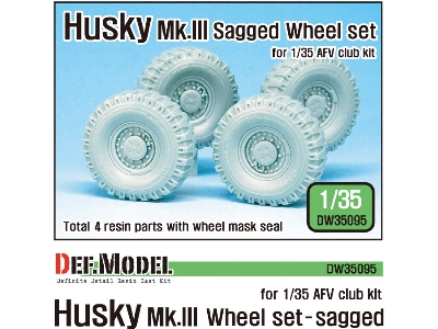 Us Husky Mk.Iii Sagged Wheel Set (For Afv Club 1/35) - zdjęcie 1