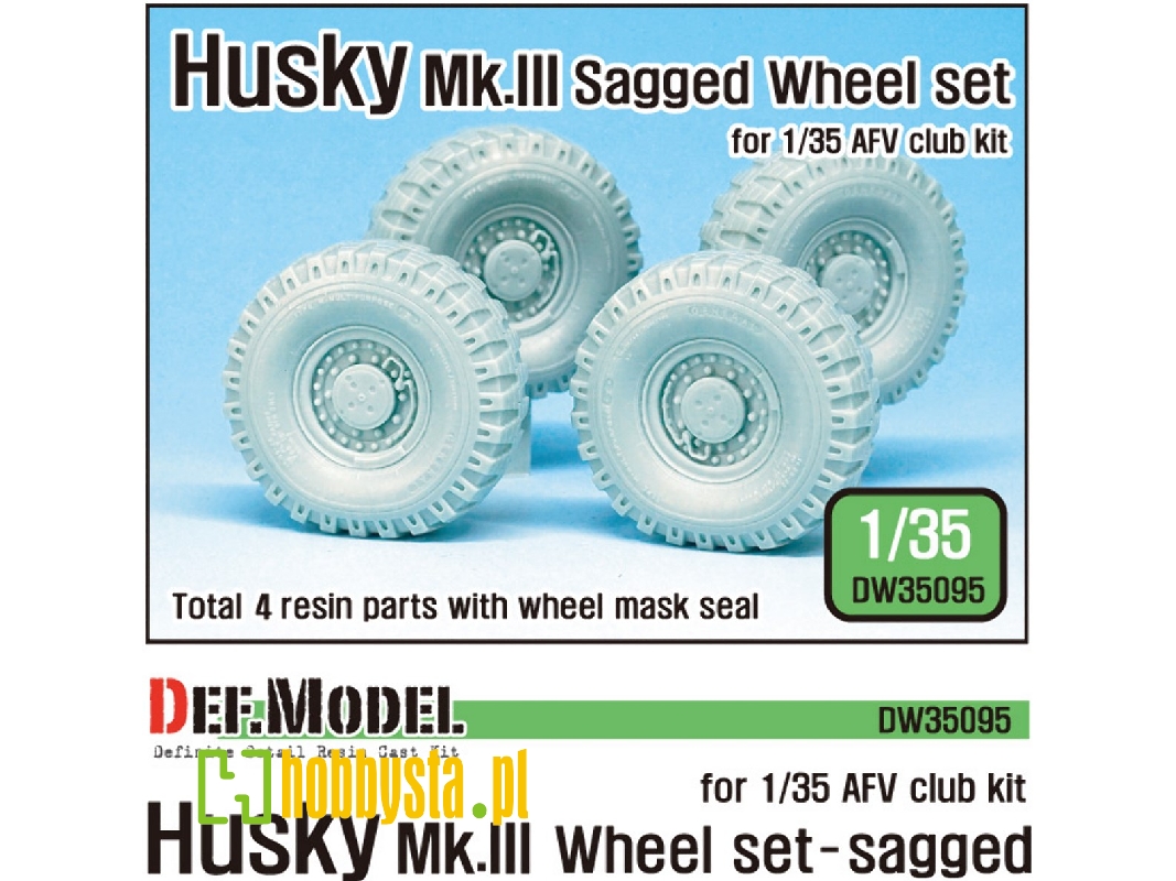 Us Husky Mk.Iii Sagged Wheel Set (For Afv Club 1/35) - zdjęcie 1