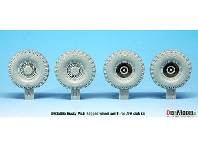 Us Husky Mk.Iii Sagged Wheel Set (For Afv Club 1/35) - zdjęcie 3