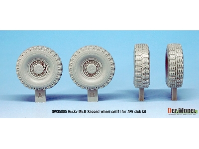 Us Husky Mk.Iii Sagged Wheel Set (For Afv Club 1/35) - zdjęcie 4