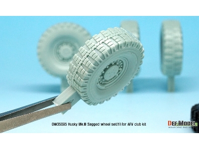 Us Husky Mk.Iii Sagged Wheel Set (For Afv Club 1/35) - zdjęcie 6