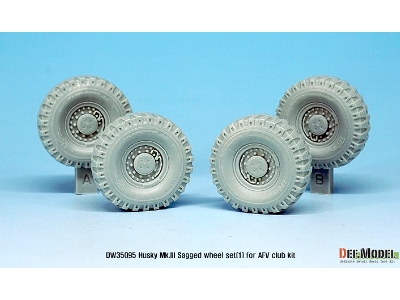 Us Husky Mk.Iii Sagged Wheel Set (For Afv Club 1/35) - zdjęcie 7