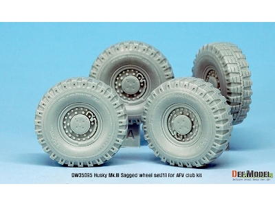 Us Husky Mk.Iii Sagged Wheel Set (For Afv Club 1/35) - zdjęcie 8