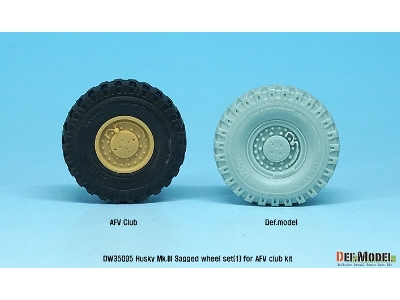 Us Husky Mk.Iii Sagged Wheel Set (For Afv Club 1/35) - zdjęcie 9