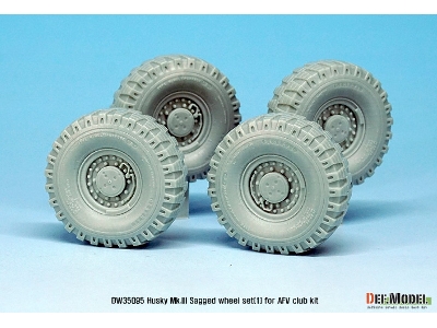 Us Husky Mk.Iii Sagged Wheel Set (For Afv Club 1/35) - zdjęcie 12