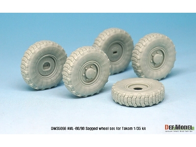 Franch Aml-60/90 Sagged Wheel Set (For Takom 1/35) - zdjęcie 4