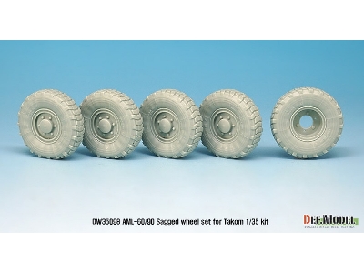 Franch Aml-60/90 Sagged Wheel Set (For Takom 1/35) - zdjęcie 5