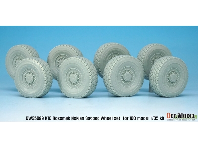 Kto Rosomak Nokian Sagged Wheel Set ( For Ibg Model 1/35) - zdjęcie 4