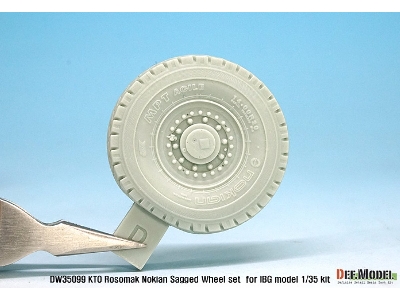 Kto Rosomak Nokian Sagged Wheel Set ( For Ibg Model 1/35) - zdjęcie 7