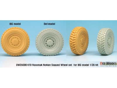 Kto Rosomak Nokian Sagged Wheel Set ( For Ibg Model 1/35) - zdjęcie 8