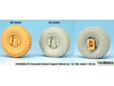 Kto Rosomak Nokian Sagged Wheel Set ( For Ibg Model 1/35) - zdjęcie 9