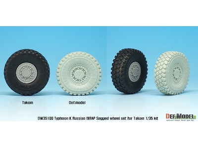 Russian Typhoon-k 6x6 Mrap Sagged Wheel Set - zdjęcie 9