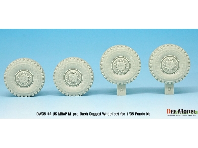 Us Matv M-pro Dash Sagged Wheel Set ( For Panda 1/35) - zdjęcie 3