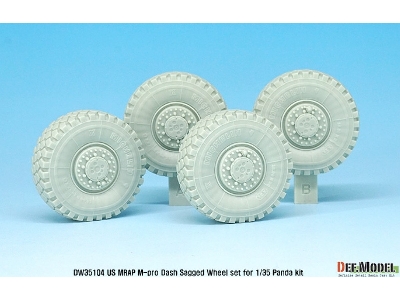 Us Matv M-pro Dash Sagged Wheel Set ( For Panda 1/35) - zdjęcie 4