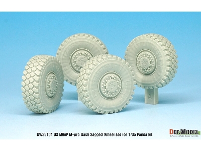 Us Matv M-pro Dash Sagged Wheel Set ( For Panda 1/35) - zdjęcie 5