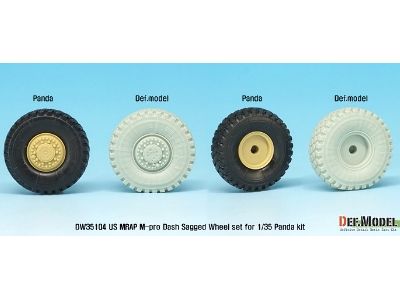 Us Matv M-pro Dash Sagged Wheel Set ( For Panda 1/35) - zdjęcie 6