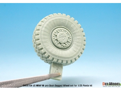 Us Matv M-pro Dash Sagged Wheel Set ( For Panda 1/35) - zdjęcie 7