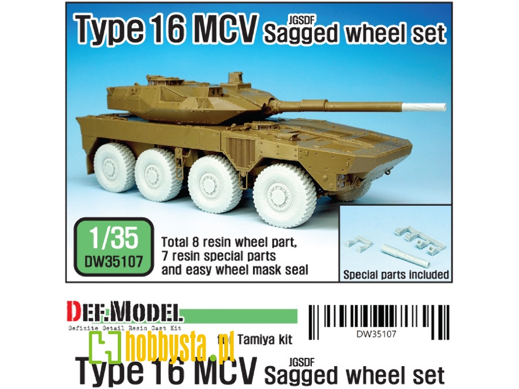 Jgsdf Type-16 Mcvsagged Wheel Set ( For Tamiya 1/35) - zdjęcie 1
