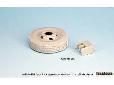 Us M54a2 Cargo Truck Sagged Front Wheel Set(1)- Civilian Type( For Afv Club 1/35) - zdjęcie 7