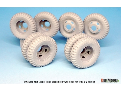Us M54a2 Cargo Truck Sagged Rear Wheel Set-heavy Load ( For Afv Club 1/35) - zdjęcie 4