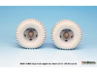 Us M54a2 Cargo Truck Sagged Rear Wheel Set-heavy Load ( For Afv Club 1/35) - zdjęcie 6