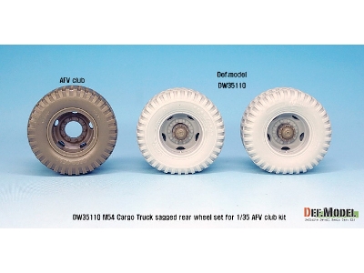 Us M54a2 Cargo Truck Sagged Rear Wheel Set-heavy Load ( For Afv Club 1/35) - zdjęcie 8