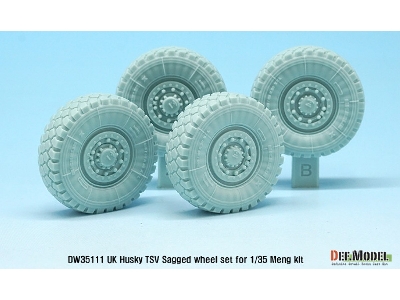 Uk Husky Tsv Sagged Wheel Set ( For Meng 1/35) - zdjęcie 5