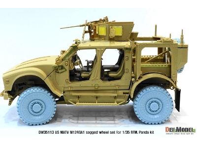 Us M1240a1 M-atv Sagged Wheel Set ( For Rfm 1/35) - zdjęcie 5