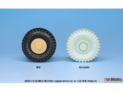 Us M1240a1 M-atv Sagged Wheel Set ( For Rfm 1/35) - zdjęcie 9