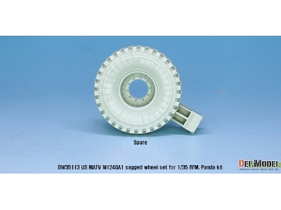 Us M1240a1 M-atv Sagged Wheel Set ( For Rfm 1/35) - zdjęcie 11